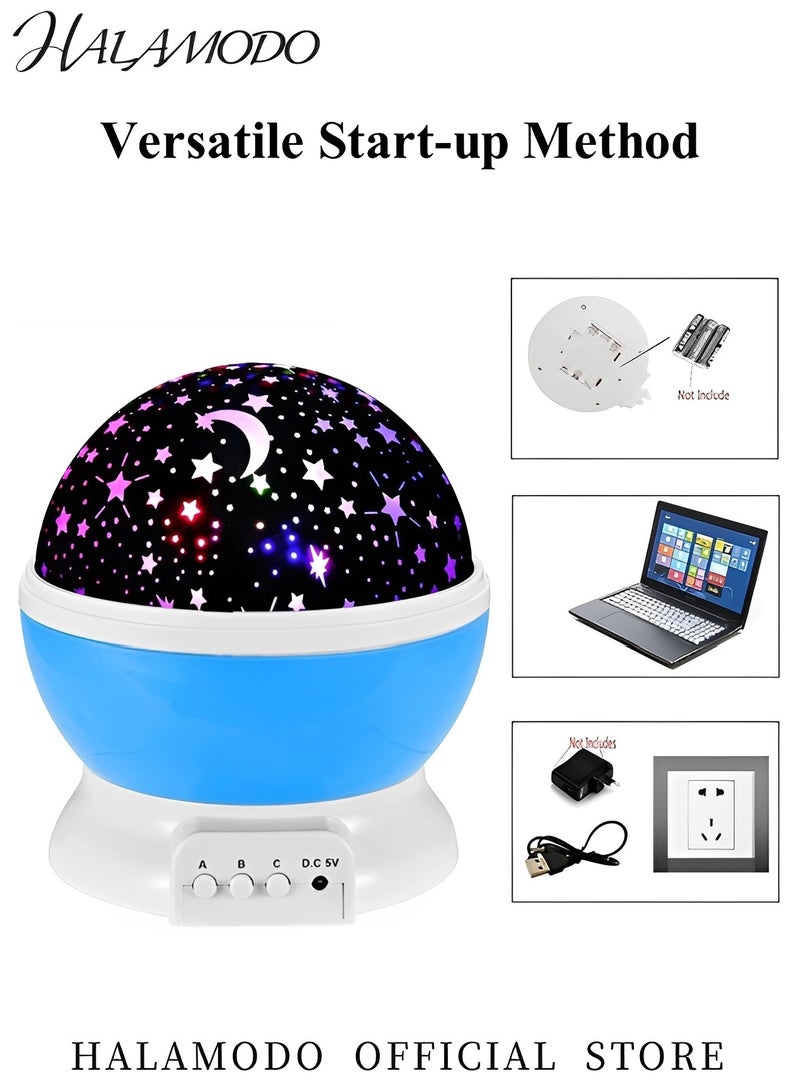 HALAMODO Night Light for Kids Star Projector Star Night Light Nebula Star Projector 360° Rotating Star Sky Moon Light Projector for Kids Bedroom Decor  - Image 4