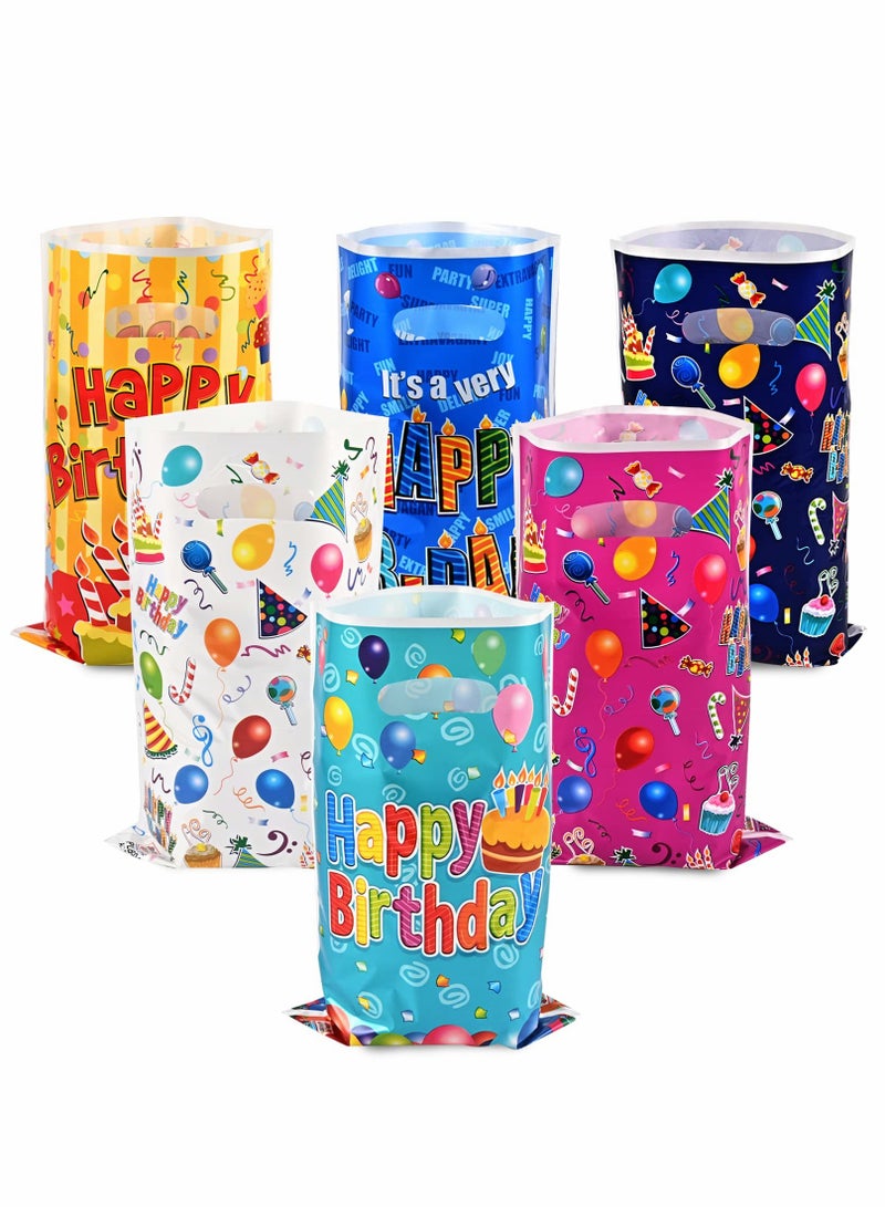 60 Pcs Kids Birthday Party Favor Bags - Colorful Goodie Bags for Candy  Small Gifts, Perfect Loot Bags for Celebrations! - Image 1