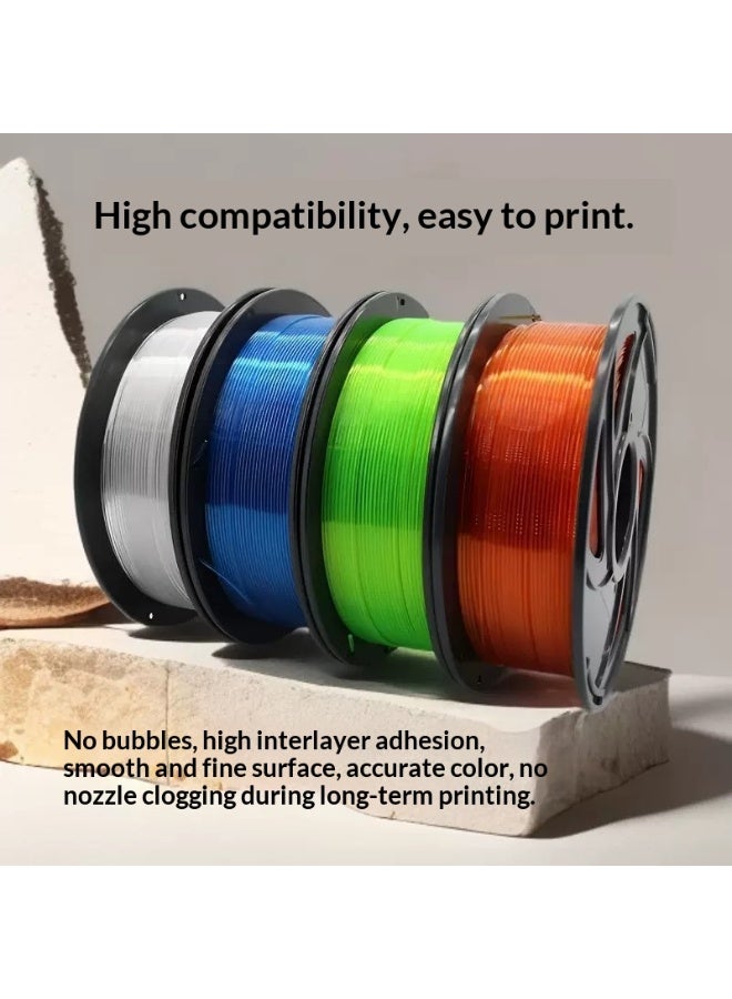 3D Printing Filament, 1.75mm High-Strength PETG Filament, Suitable for 3D Printing, High-Speed Filament, Compatible with Most FDM 3D Printers 1KG High-Quality White - Image 3