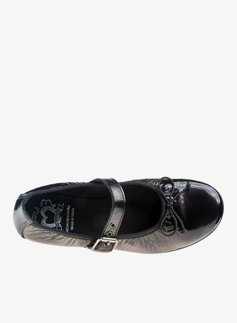 Pablosky Girls Buckle Closure Leather School Shoes - Image 3
