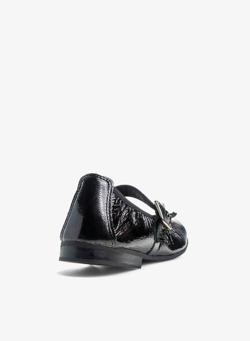 Pablosky Girls Buckle Closure Leather School Shoes - Image 2