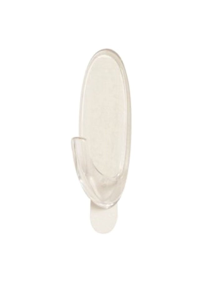Hook with 2 Strips Clear Large 17093