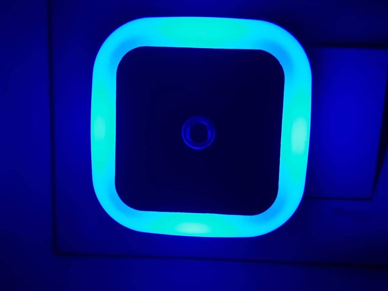 HOARD Polycarbonate 0.5W Led Plug In Smart Night Lamp With, Automatic Sensor -(Blue) Pack Of 1 - Image 3