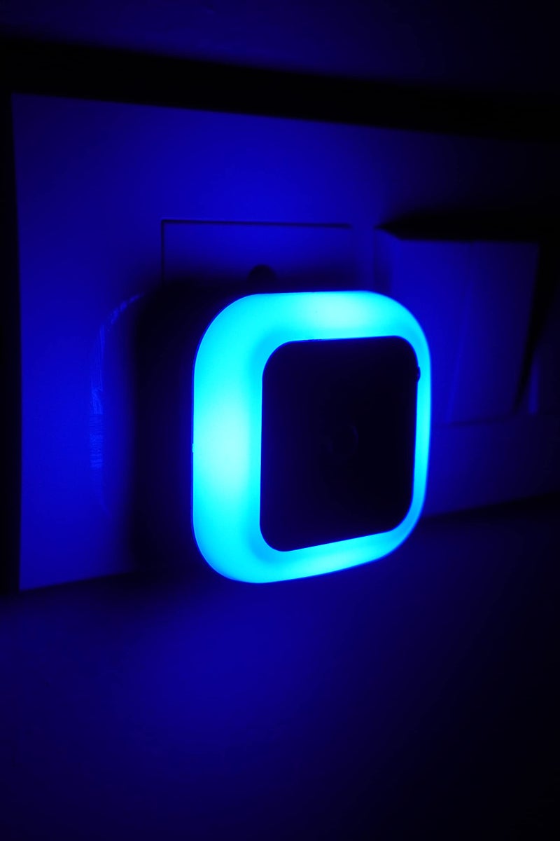 HOARD Polycarbonate 0.5W Led Plug In Smart Night Lamp With, Automatic Sensor -(Blue) Pack Of 1 - Image 1