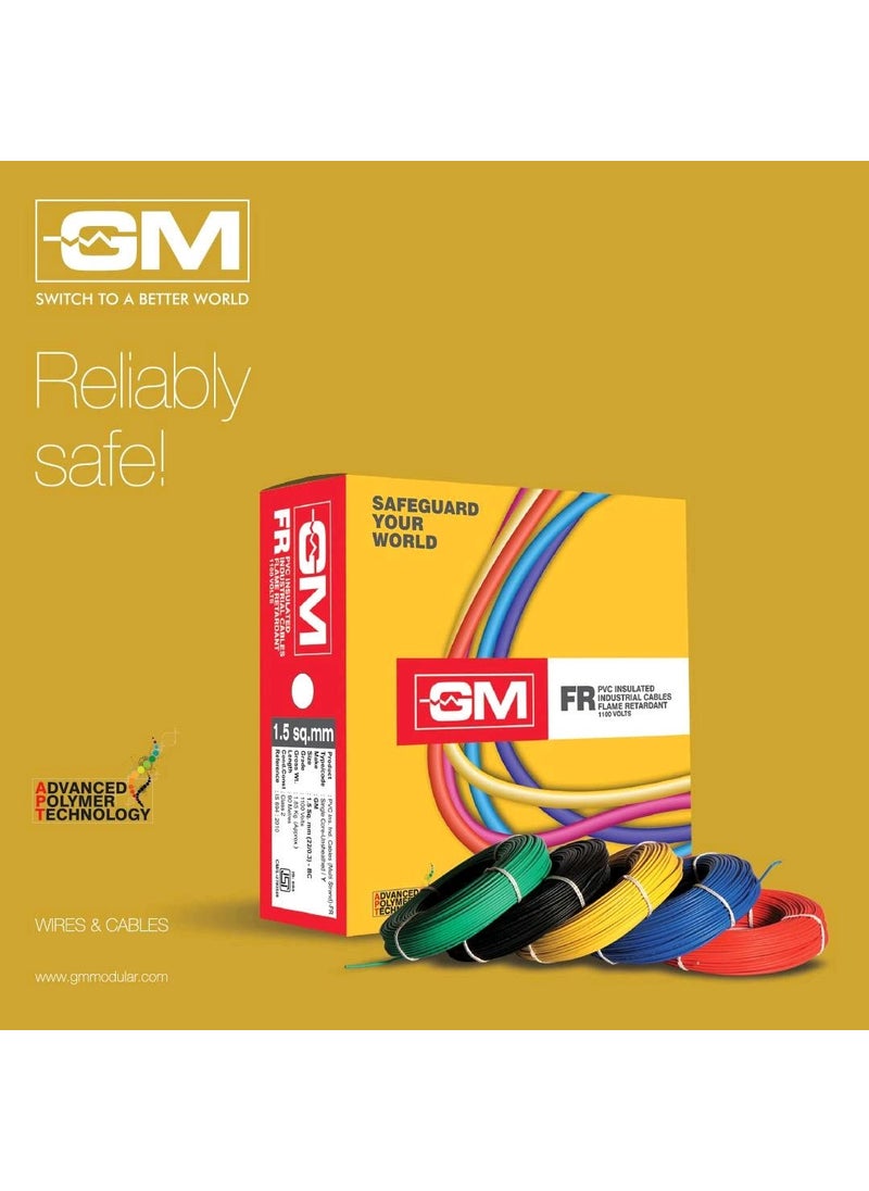 GM GM Flame Retardant Wire 1 Sq mm 45m Black  - Image 2