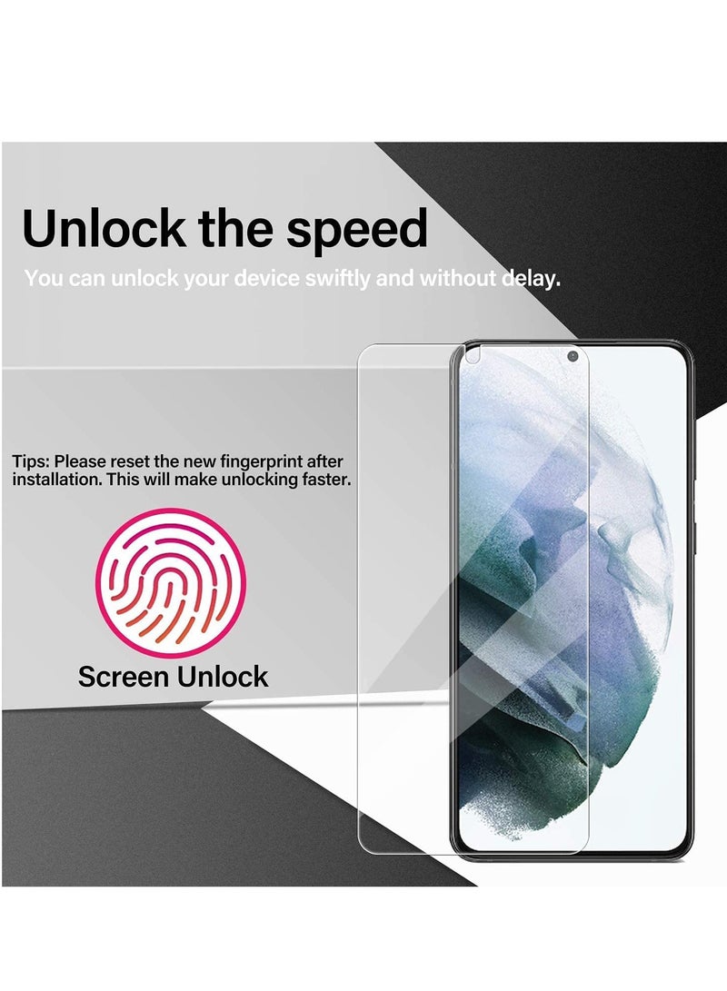 KASTWAVE For Galaxy S22 Plus 5G Screen Protector, 9H Tempered Glass, Fingerprint Compatible, with 2 Pack Camera Lens Protector, Ultra-Thin Full-Coverage Tempered Film, for Samsung Galaxy S22+ (2+2 Pack 6.6") - Image 4