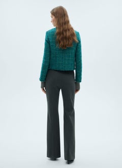 MANGO Pocket Tweed Jacket  - Image 2