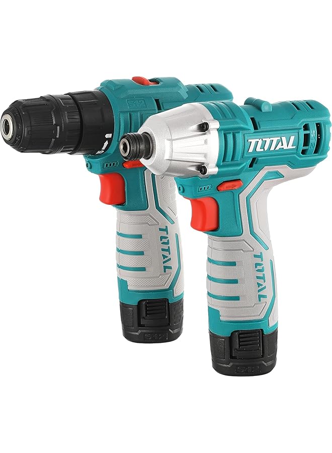 توتال تولز طقم كومبو Tkli1201 ليثيوم أيون لاسلكي مكون من قطعتين مع أداء عالي متعدد الألوان - Image 1