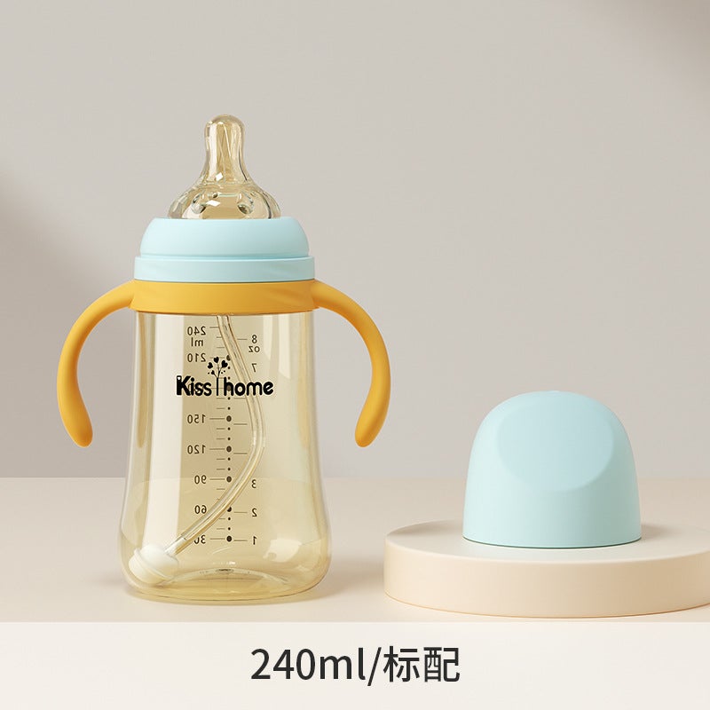 Baby Bottle Newborn Dual-Use Children'S Straw Cup Wide Diameter Set Baby Products Manufacturer - Image 1