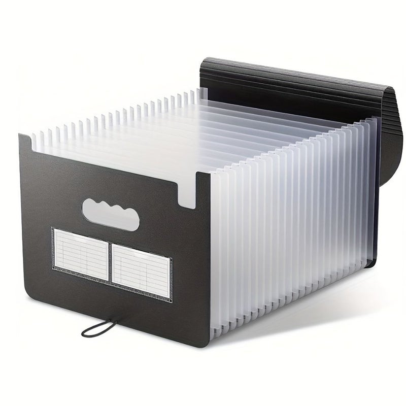 25 Pocket Expandable PP File Folder Organizer For Office School Home Storage Paper File Receipt Organizer - Image 1