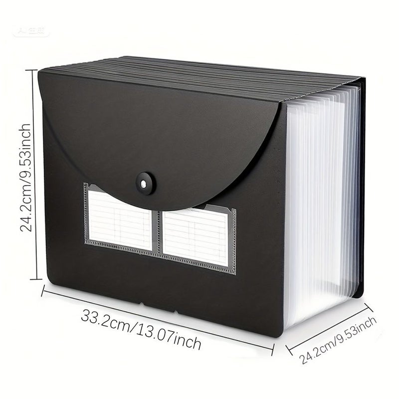 25 Pocket Expandable PP File Folder Organizer For Office School Home Storage Paper File Receipt Organizer - Image 4
