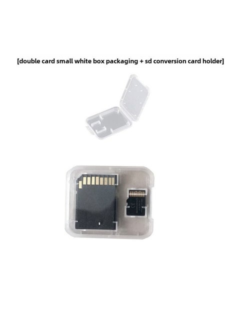16G High-speed MicroSD/TF Memory Card 32g Driving Instrument 64G Mobile Phone 128G Camera 256G Monitoring-Color:Small White Box Double Card-Capacity:128MB