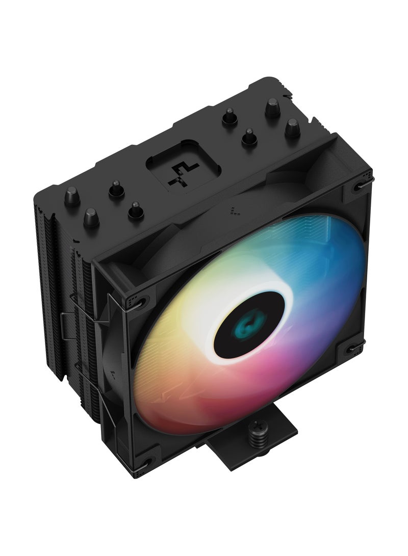 DEEPCOOL AG400 BK ARGB, single tower 120mm CPU cooler, high-quality cooling performance  | Black - Image 3