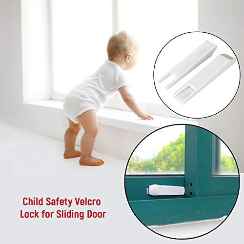 Safe-O-Kid Baby Safety Door Lock Sleek Wedge Type Door Stopper for Doors & Windows | Non-Slip Prevents Door Slamming, Finger Pinch & Lock Outs | Child Safety Door Wedge (White) - Image 2