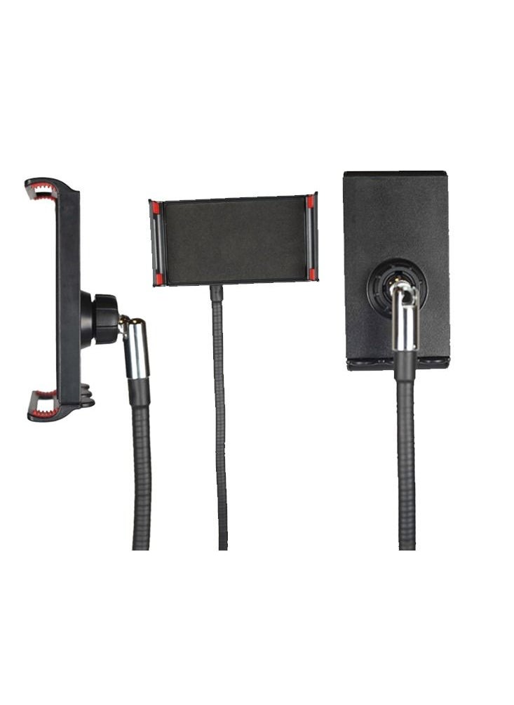FEND - Tablet and Mobile Tripod Stand Phone Holder Adjustable 360 Swivel Pad Lazy Stand Holder Bracket Floor Rack Black - Image 1