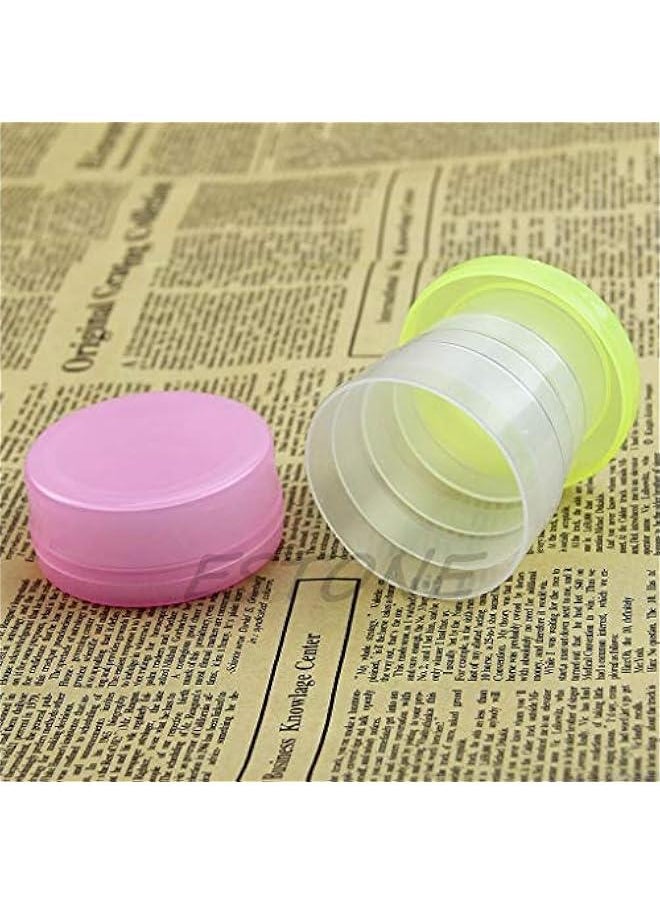 Generic Portable Plastic Retractable Folding Cup Telescopic Collapsible Outdoor Travel  - Image 2