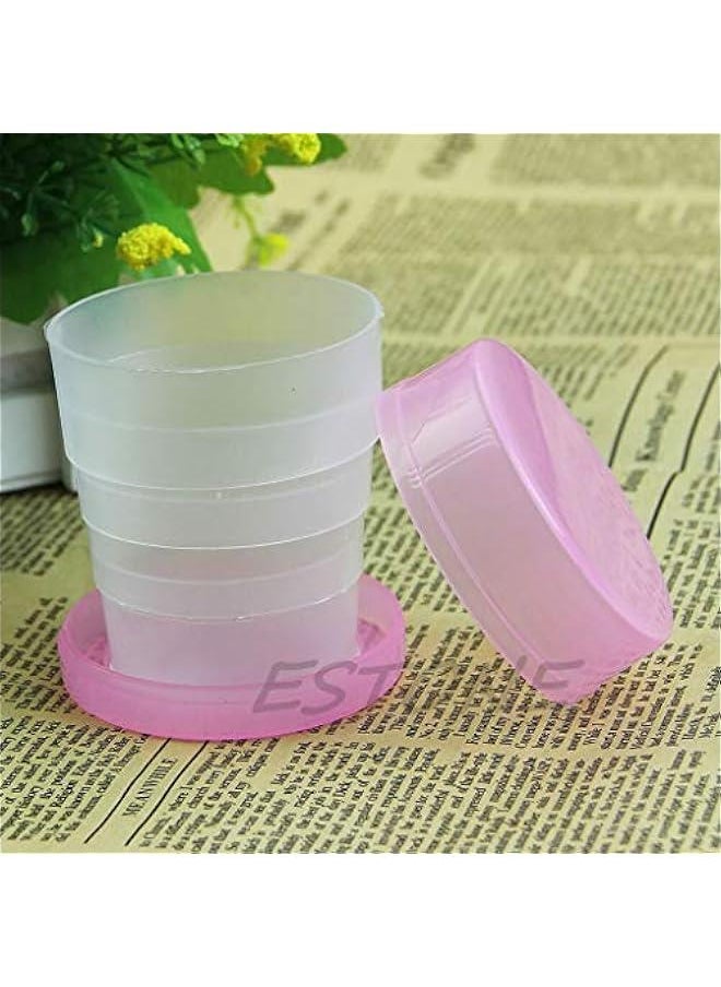 Generic Portable Plastic Retractable Folding Cup Telescopic Collapsible Outdoor Travel  - Image 5