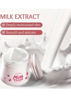 Hydrating Milk & Peach Cream - Smooth, Delicate Skin Enhancer for Dry, Dark Skin | Hypoallergenic with Glycerin & Milk Ingredients - pzsku/Z36A7C4AA07B26F3DC3DEZ/45/_/1725881954/cde5b5fa-4d49-45a7-8e84-9297c90e50a5