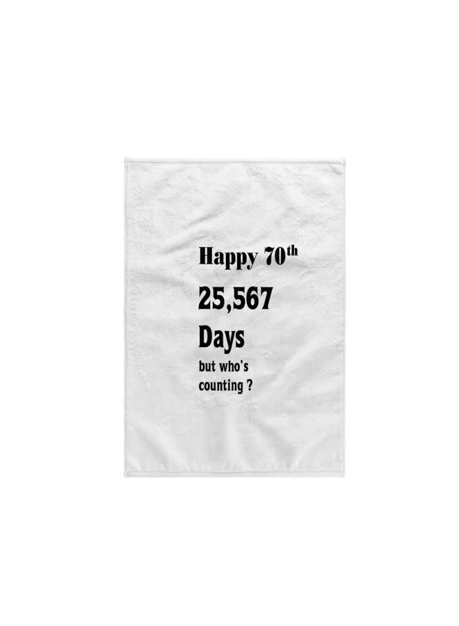 3DROSE 3D Rose Print of Funny 70th Birthday Or Anniversary TWL_203991_1 Towel, 15" x 22" - Image 1