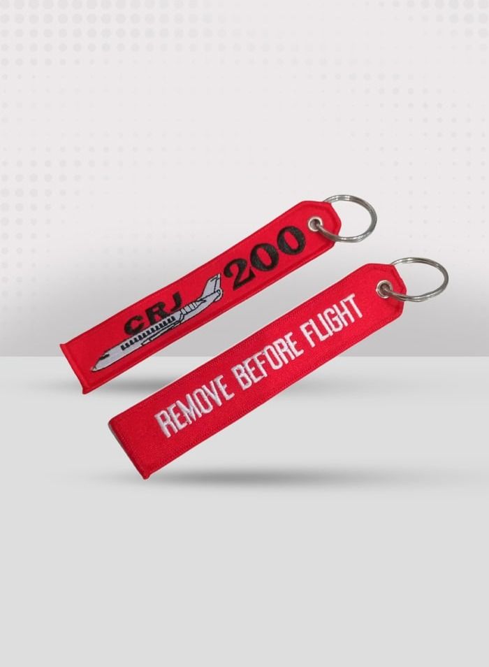 فايتر جيفتس CRJ 200 Red Fabric Keychain