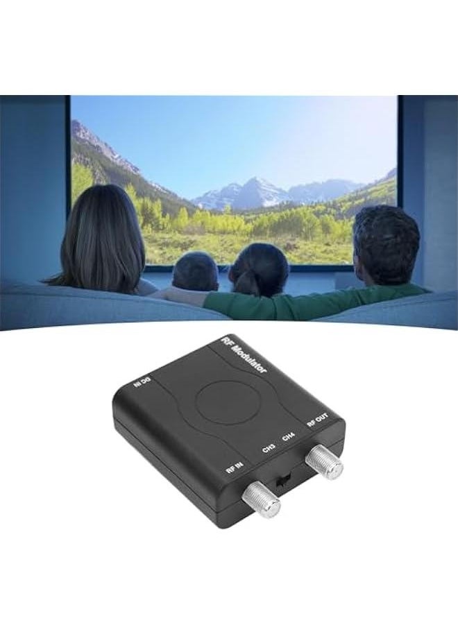 Generic RF Modulator Coax Adapter VHF HD Digital Video Input Converter, Support NTSC Format Output 1080P PLL Control of VHF Operating Frequency, HDM61 to RF Modulator  - Image 4