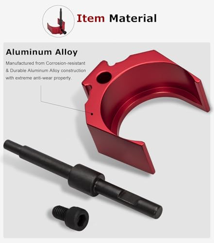 Camoo 9U-7227 Injector Height Adjustment Gauge Tool Aluminum Alloy For CAT Caterpillar 3406E, C-15 and C-16 (Red) - Image 4