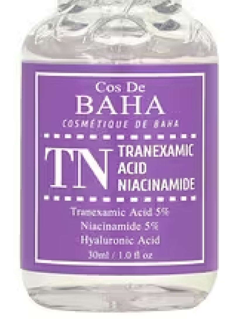 كوس دي باها سيروم حمض الترانيكساميك ٥٪ مع النياسيناميد ٥٪ للوجه/الرقبة - يساعد على تقليل مظهر فرط التصبغ وتغير اللون والبقع الداكنة ومزيل الكلف، ٣٠ مل - Image 3