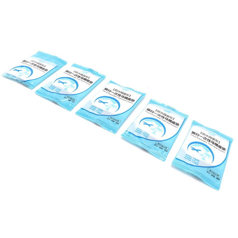 50 Pcs Disposable Toilet Seat Covers Clean Hygienic For Public Restroom Travel - Image 2