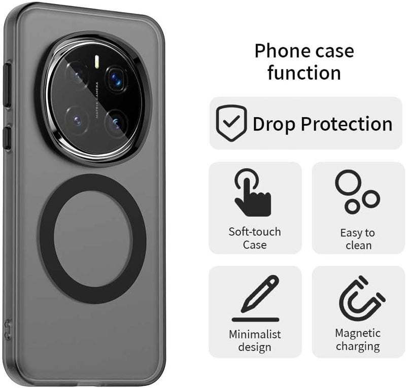 Mingwei Case For Honor Magic 7 Pro 5G Clear Soft Tpu Shock Absorption Slim Lightweight Shockproof Cover Hybrid Protective Case Black, Magic7 Pro - Image 3
