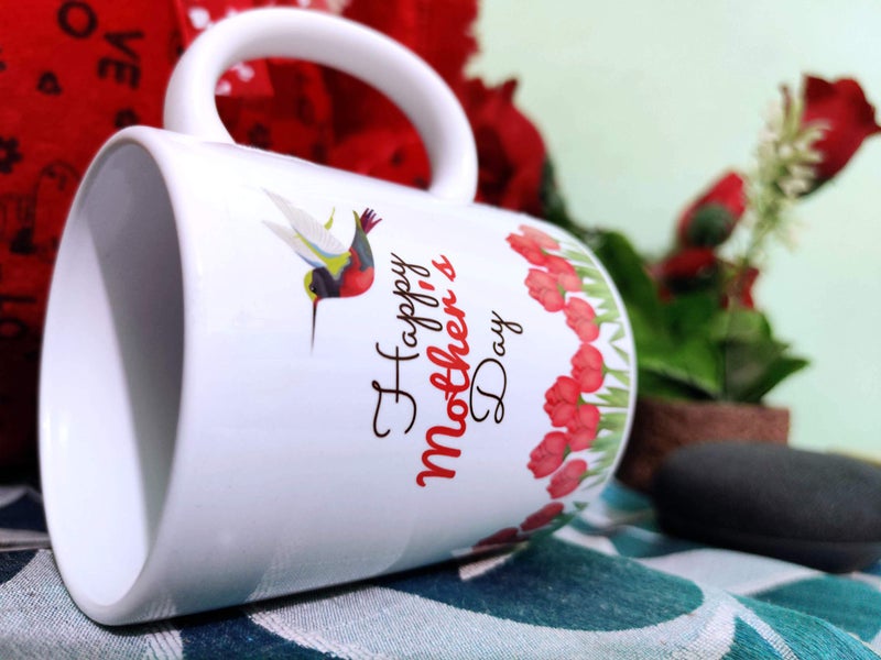 Alexus Happy Mothers Day Ceramic Coffee Mug Slogan Quote Printed Ceramic Coffee & Tea Mug, Cup Best Gifts for Wedding/Anniversary/Couple/Marriage/Birthday/Return Gift -(350 ML) - White - Image 2