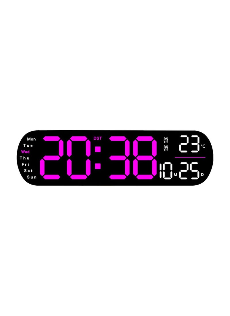 Generic - Large Screen LED Digital Alarm Clock with Multiple Alarm Modes, Temperature and Week Date Display for Students, Office and Travel - Image 1