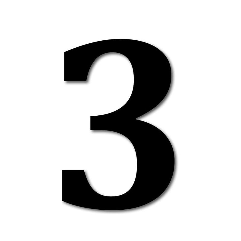 ARAkri MDF Wooden Alphabets Letters and Numbers Cutouts Big Size for Wall Decoration Decor Walls Hanging Large for Birthday Family Wedding Anniversary Art Craft (Black) Letter 6 Inch (3) - Image 1