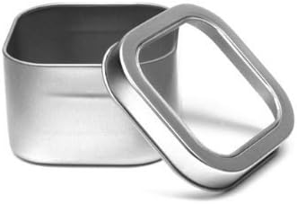 Nakpunar 6 pcs Clear Top Square Tins 4 oz - Image 2