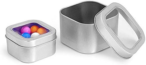 Nakpunar 6 pcs Clear Top Square Tins 4 oz - Image 4