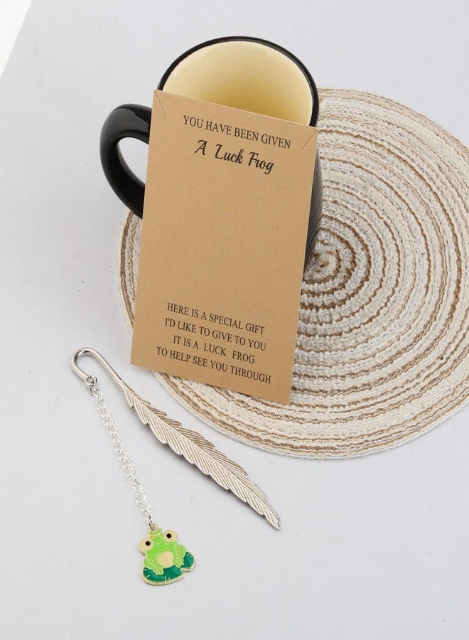 MAOFAED Cute Luck Frog Gift Frog Bookmark for Reader Book Lover Reading Accessories Reading Gift (Frog Bookmark) - Image 3
