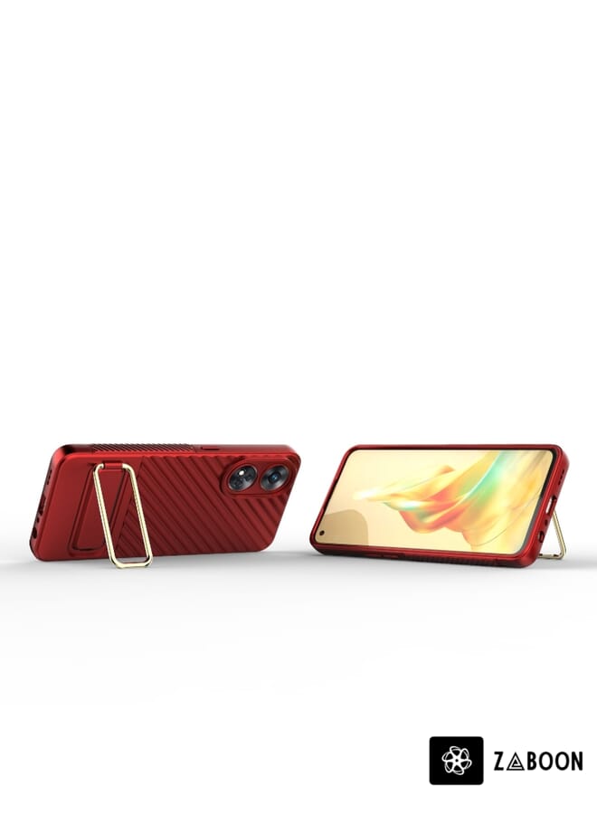 Zaboon Protective Case Cover For OPPO Reno8 T 4G Wavy Textured - Image 3