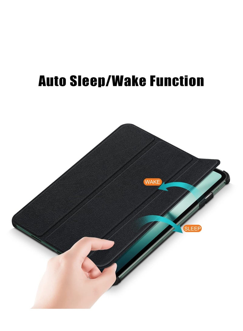Case For OnePlus Pad 2023 Folding Folio Ultra-Thin PU Leather Stand Case Cover For OnePlus Pad/Oppo Pad 2 (Black) - Image 4