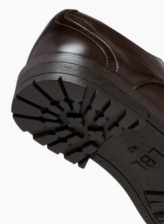 LBL by Shoexpress Perforated Lace-Up Derby Shoes