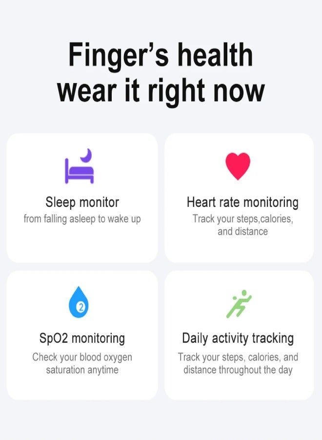 ColMi COLMI R02 Smart Ring with Charging Case for Men Women Battery Life 3-5 Days, Health Monitor, 5ATM Waterproof  - Image 4