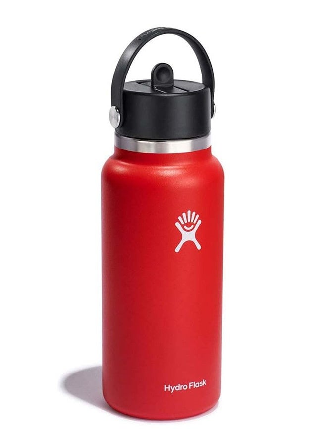 Hydro Flask 32 Oz Wide Flex Straw Cap Bottle - Insulated Stainless Steel - Wide Straw Lid, Non Spill, Leakproof, BPA-Free, Non-Toxic - Image 3