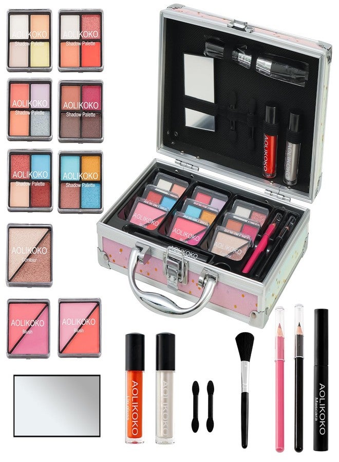 AOLIKOKO Makeup Kit for Teenager & Women Full Kit, All in One Makeup Set With The Small Cosmetic Train Case, Professional Makeup Kit, Makeup Gift Set for Women Girls (Set B) - Image 3