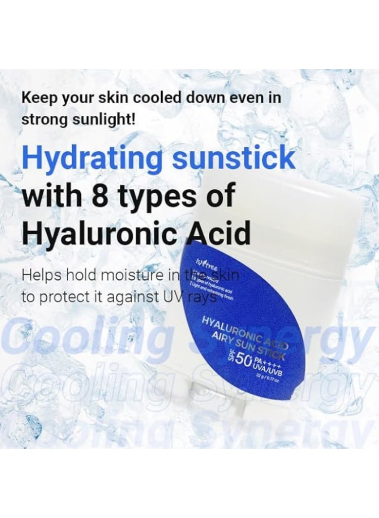 ايسنتري ISNTREE Hyaluronic Acid Airy Sun Stick SPF 50+ PA++++ بترطيب خفيف وتحكم باللمعان - Image 5