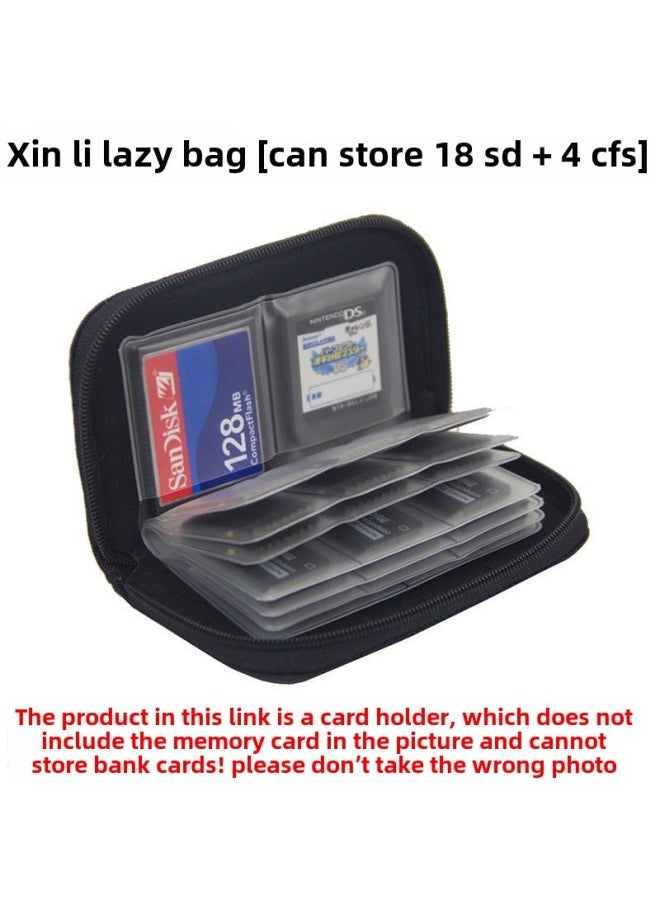 Generic Kf Slr Camera Micro Single Card/card Memory Card Mobile Phone Card Digital Storage Finishing Bag Set-Body Color:22-bit Card Holder Black  - Image 2