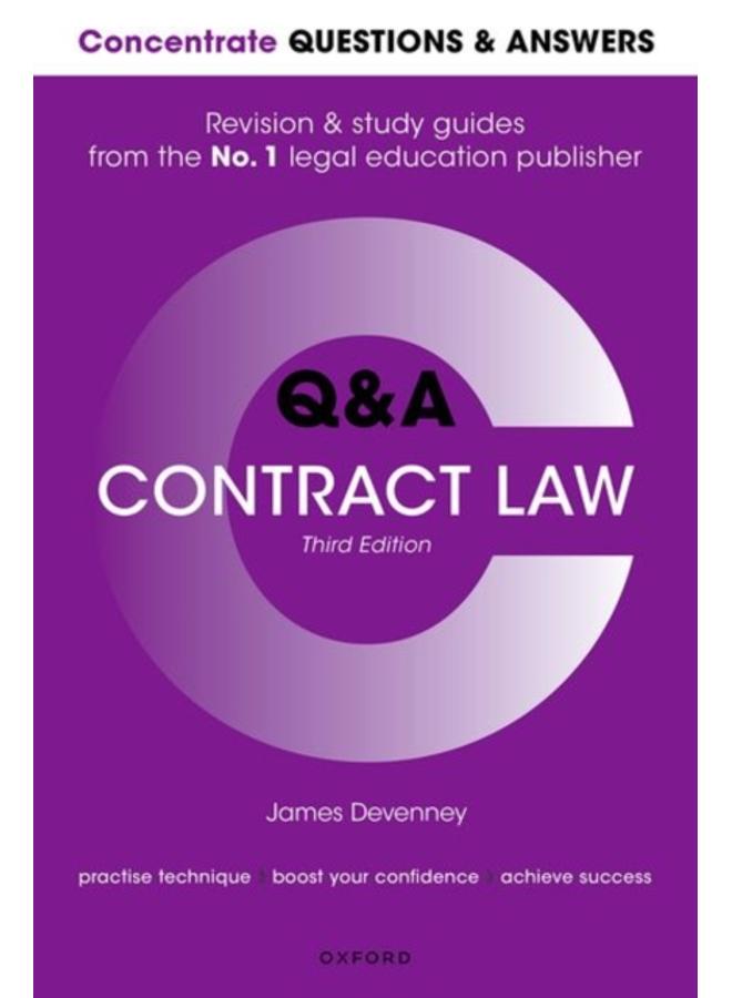Concentrate Questions and Answers Contract Law : Law Q&A Revision and Study Guide