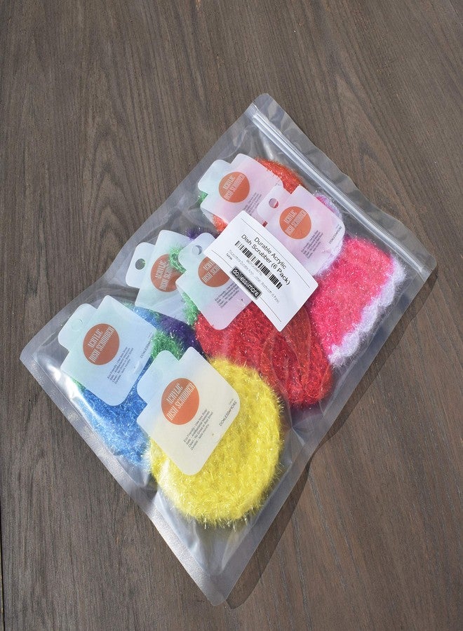 Aivoxe Durable Acrylic Dish Scrubber for Dish Washing - Net Scrubber, Washcloth (5+1 Pack) - Image 4