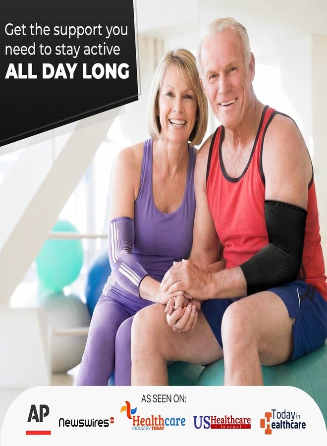 DR. BRACE® Elite Elbow Brace Support with Removable Strap for Women & Men, Pain Relief for Tendonitis, Arthritis, Golfer's & Tennis Elbow Treatment, Elbow Sleeve for Workouts Weightlifting (Black, Large) - Image 5