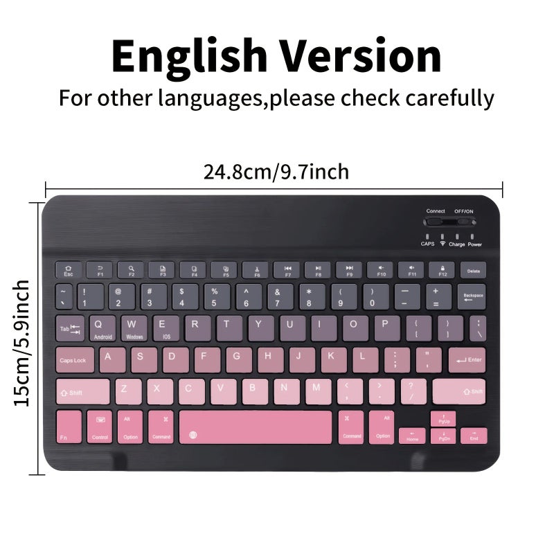 For Ipad Air 11 Inch M3 2025 Keyboard Case Detachable Wireless Pencil Holder Slim Black - Image 2