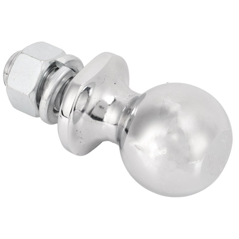 1‑7/8in Diameter Chrome Hex Nut Hitch Ball for ATV UTV Lawn Tractor 5/8x1‑3/4in Shank 2000 LBS - Image 1