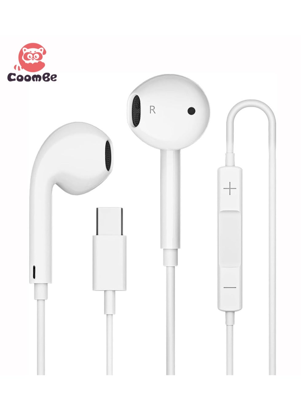 coombe Coombe Type C Headphones Wired - Usb C Wired Earphones With Mic Volume Control Z36A957C2B36037F5D713Z