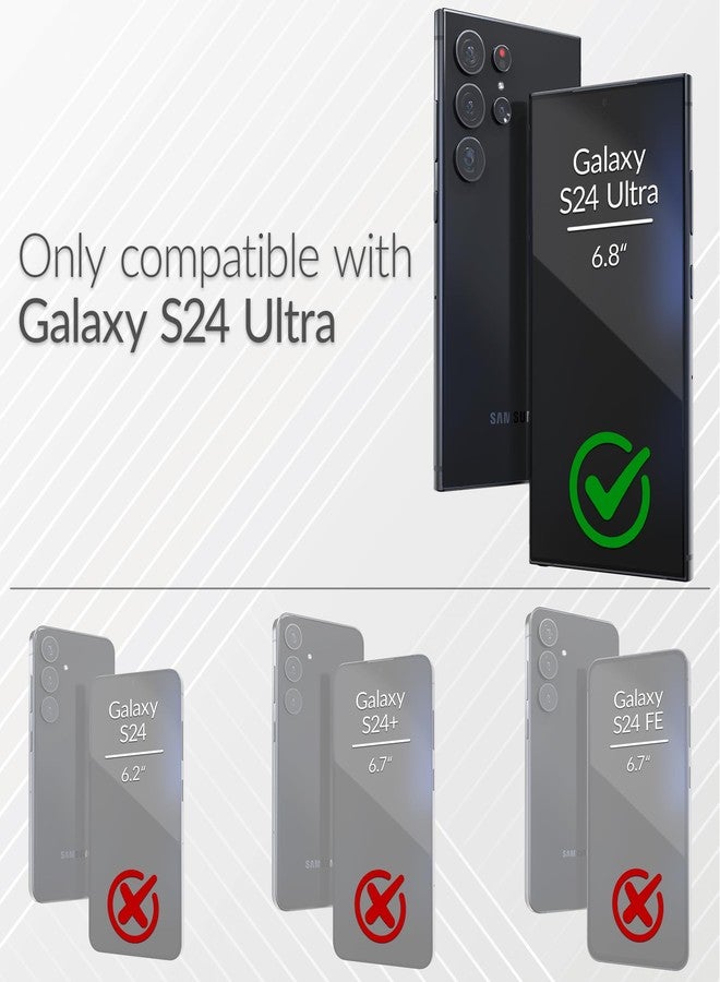 كريف جراب Crave لهاتف سامسونج جالاكسي S24 ألترا، جراب مزدوج الطبقات مقاوم للصدمات لهاتف سامسونج جالاكسي S24 ألترا (6.8 بوصة) - أخضر غابي - Image 2